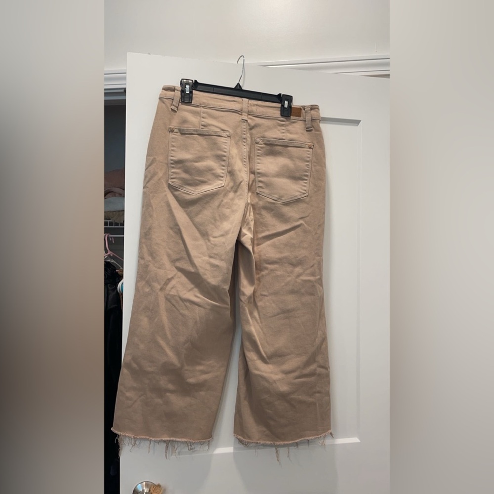 Judy blue khaki wide leg pants